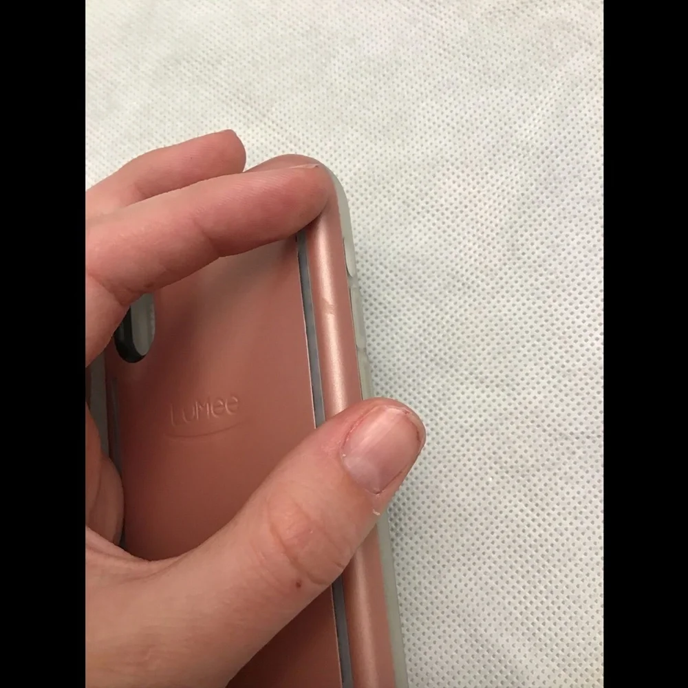 NWD‎ $70 Lumee LED Lighted Apple iPhone X Case Rose